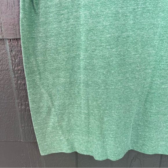 Urban Outfitters Kelly Green Super Soft Deep V Neck Short Sleeve T-Shirt - Picture 6 of 7